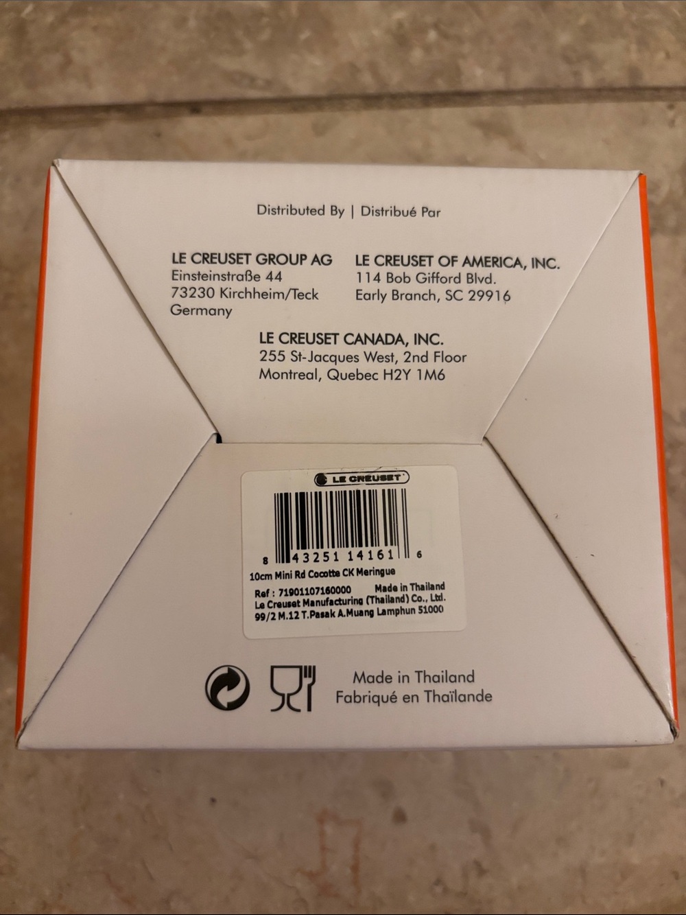 Le Creuset Stoneware Mini Round Cocotte in Off-White Meringue NIB - Picture 9 of 9